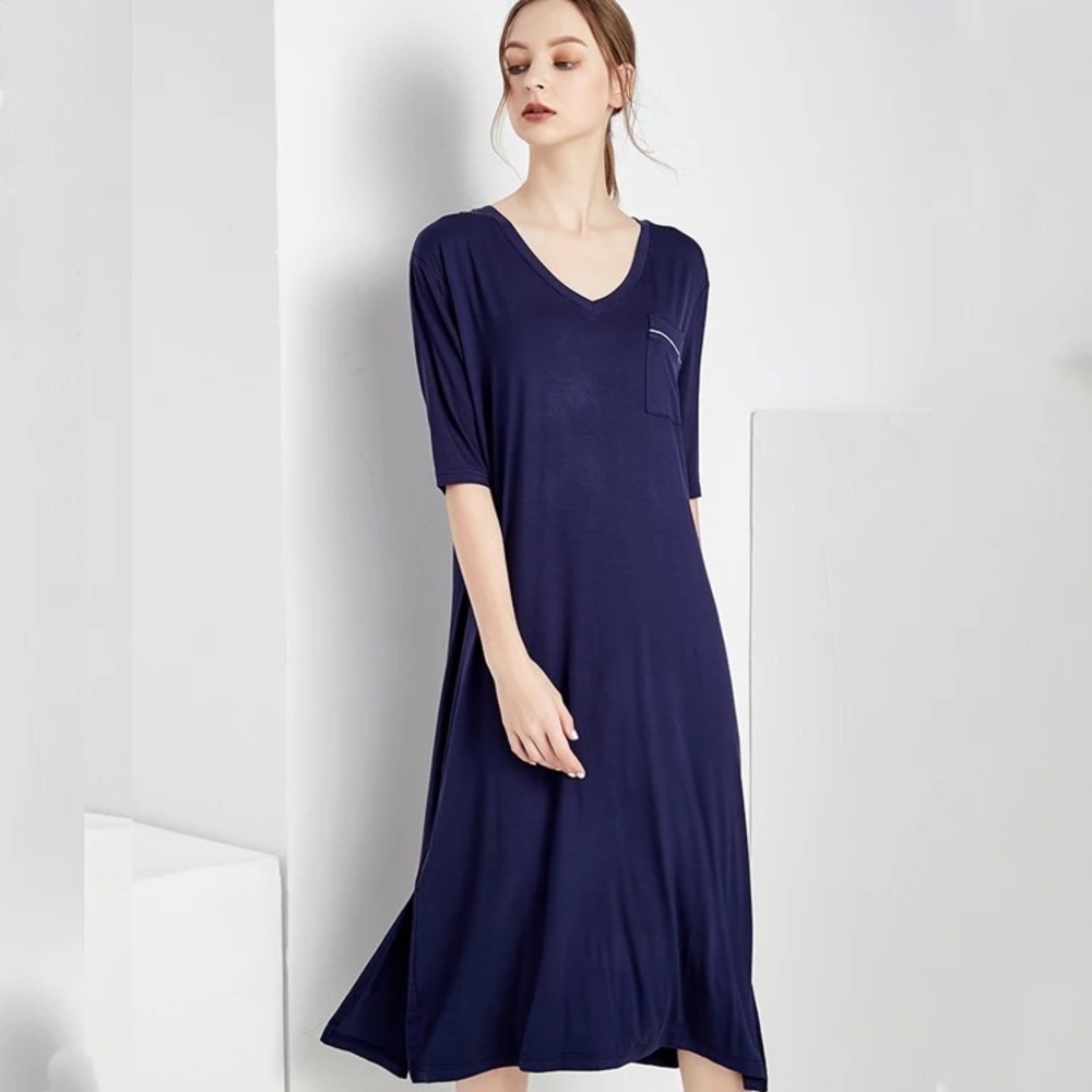🌸 Blue Short Sleeve Lounge Sleepwear